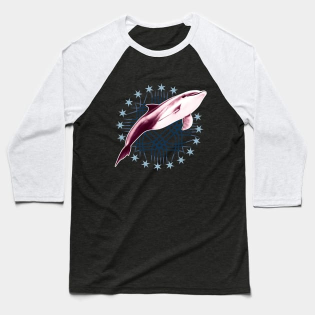 Dolphin Baseball T-Shirt by TMBTM